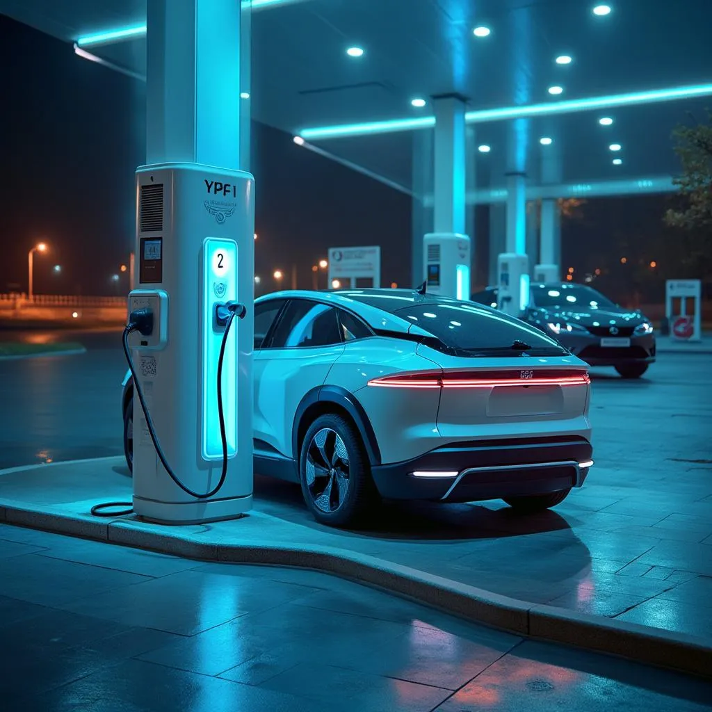 Punto de recarga para vehículos eléctricos YPF